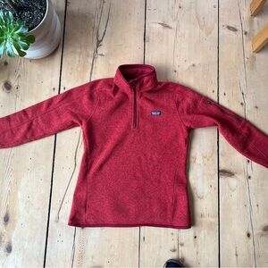 Patagonia Better Sweater 1/4 Zip Red Fleece